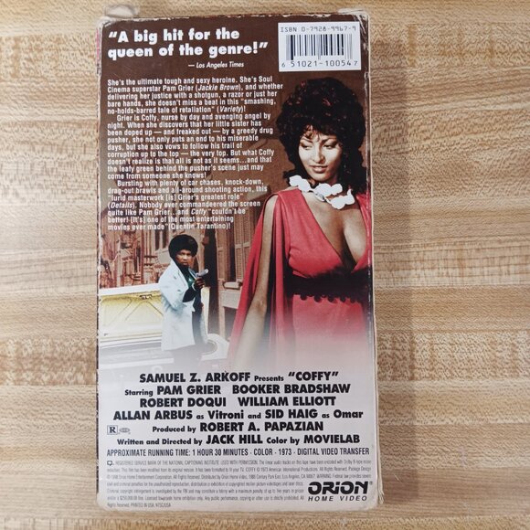 COFFY 1973 VHS Soul Cinema PAM GRIER Sid Haig Blaxploitation 70s Cult Classic VG - Picture 3 of 9